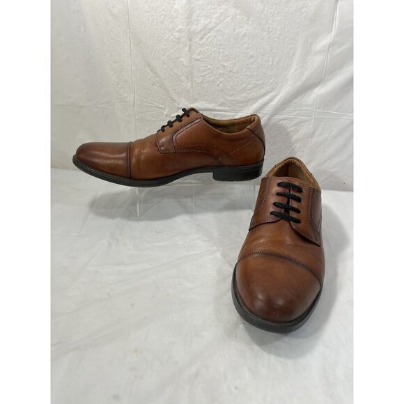 Florsheim Men's Center Cap Toe Oxfords Cognac Size 12 D - Picture 7 of 14